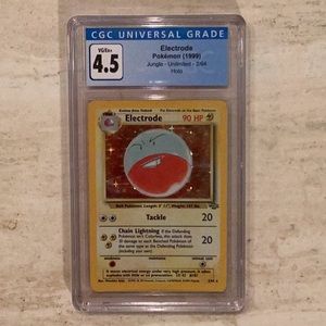 Pokemon Electrode 1999 Holo 2/64 Jungle CGC 4.5 Graded Card TCG #2